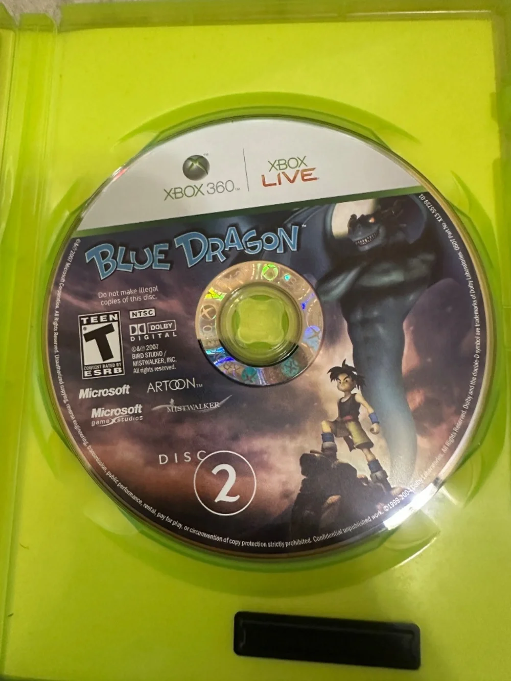 Blue Dragon Microsoft Xbox 360 2007 CIB Complete w Manual 3 Discs 2 Brochures
